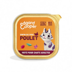 EDGARD COOPER - Pâtée pour chat au poulet - boîte de 85 g Sonico.fr