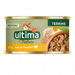 ULTIMA NATURE - Pâtée pour chat Adulte en terrine au poulet - boîte de 85 g Sonico.fr