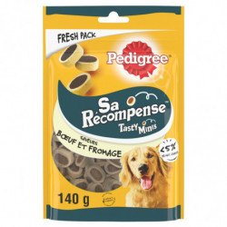 PEDIGREE - Sa Récompense Tasty Minis Récompense pour chien fromage buf - sachet de 140 g Sonico.fr