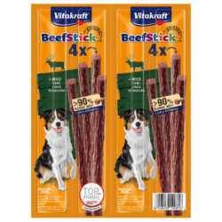 VITAKRAFT - BeefSticks Bâtonnet pour chien de buf - pack de 2 sachets de 48 g Sonico.fr
