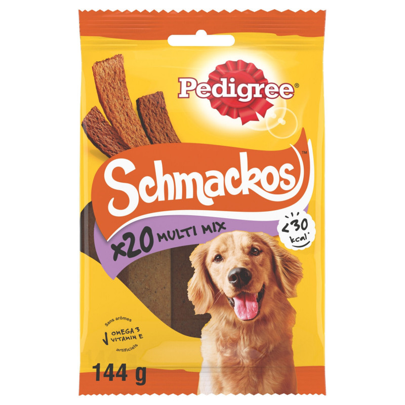 PEDIGREE - Schmackos Multi Mix Récompense pour chien - sachet de 144 g Sonico.fr