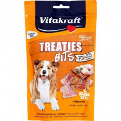 VITAKRAFT - Treaties Bits biscuit au poulet Récompense pour chien - sachet de 120 g Sonico.fr