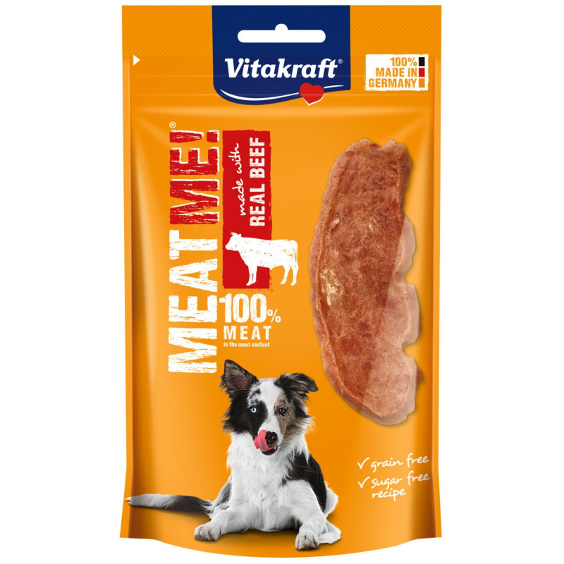 VITAKRAFT - MEAT ME! buf Friandises pour chien - sachet de 60 g Sonico.fr