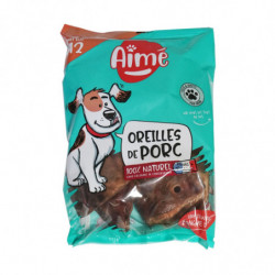 AIME - oreilles de porc Récompense pour chien - sachet de 12 pièces Sonico.fr
