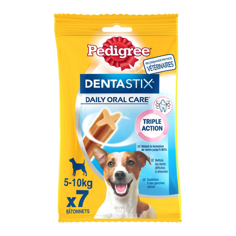 PEDIGREE - Dentastix Récompense pour chien petits batonnets - sachet de 7 - 110 g Sonico.fr