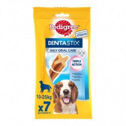 PEDIGREE - Dentastix Récompense pour chien moyens batonnets - sachet de 7 - 180 g Sonico.fr
