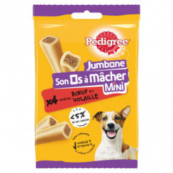 PEDIGREE - Jumbone Son Os à Macher Recompenses pour Petit Chien - sachet de 4 - 160 g Sonico.fr