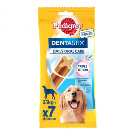 PEDIGREE - Dentastix Récompense pour chien grands batonnets - sachet de 7 - 270 g Sonico.fr