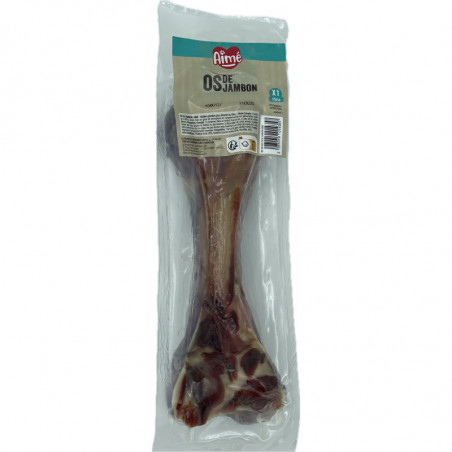AIME - Os à mâcher pour chien de jambon - sachet de 1 os Sonico.fr