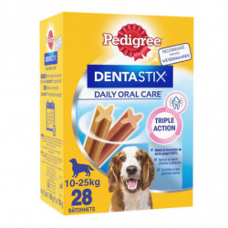 PEDIGREE - Dentastix Récompense pour chien médium batonnets - sachet de 28 sticks - 720 g Sonico.fr