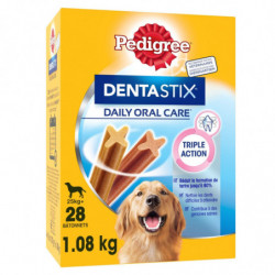 PEDIGREE - Dentastix Récompense pour chien maxi batonnets - sachet de 28 sticks - 1080 g Sonico.fr