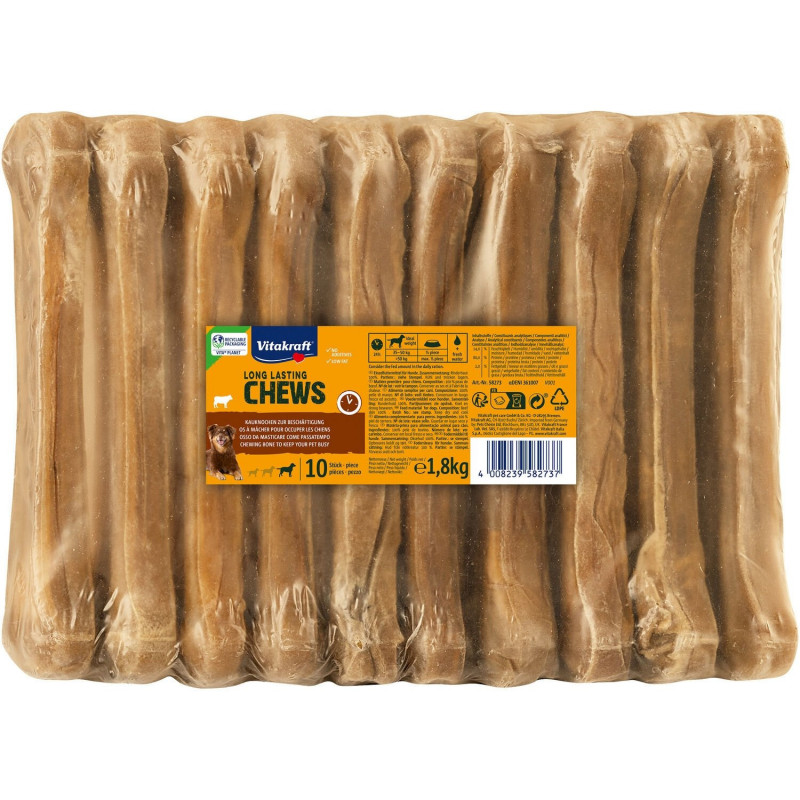 VITAKRAFT - Long Lasting Chews Os pressés pour chien Maxi - sachet de 1,8 kg Sonico.fr