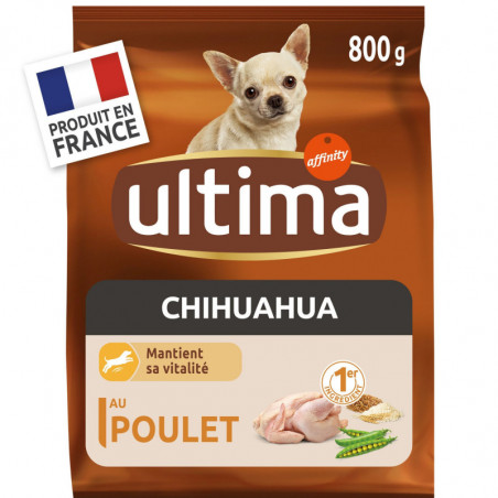ULTIMA - Chihuahua au poulet Croquettes pour chien - sac de 800 g Sonico.fr