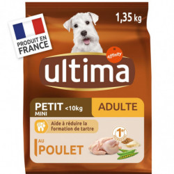 ULTIMA - Adulte au poulet Croquettes pour chien mini - sac de 1,35 kg Sonico.fr
