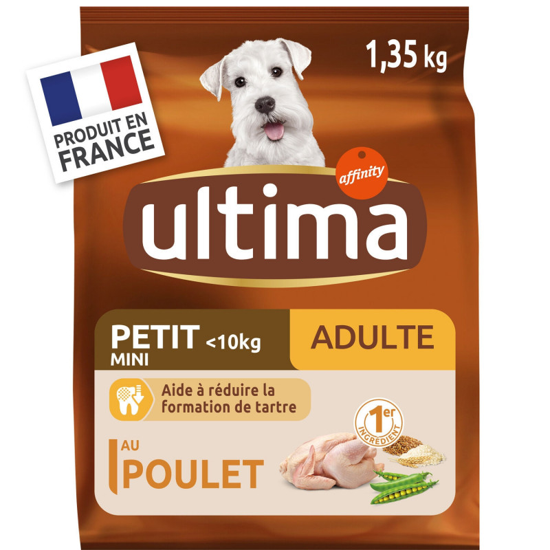 ULTIMA - Adulte au poulet Croquettes pour chien mini - sac de 1,35 kg Sonico.fr