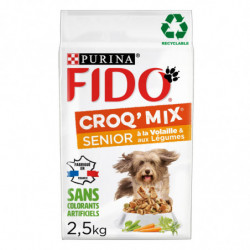 FIDO -  Croq'Mix Senior à la volaille légumes Croquettes pour chien - sac de 2,5 kg Sonico.fr