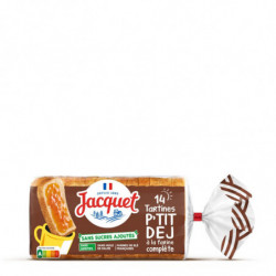 JACQUET - Tartines P'Tit Dej Complet - paquet de 14 tranches - 400 g Sonico.fr