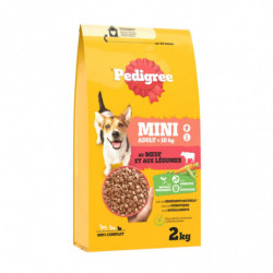 PEDIGREE - Buf Croquettes pour chien Adulte Mini - boite de 2 kg Sonico.fr
