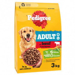 PEDIGREE - Boeuf et aux légumes Croquettes pour chien Adulte - sac de 3 kg Sonico.fr