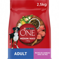 PURINA - Agneau avec du riz Croquettes pour chien Adulte Medium Maxi - sac de 2,5 kg Sonico.fr