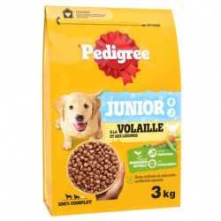 PEDIGREE - Junior Volaille et aux légumes Croquettes pour chien - sac de 3 kg Sonico.fr