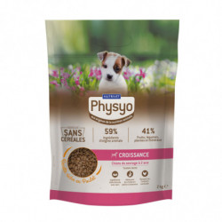 PHYSYO PET FOOD - Junior croissance poulet thon légumes sans céréales Croquettes pour chien - sac de 2 kg Sonico.fr