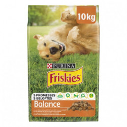 FRISKIES - Balance Croquettes pour chien Adulte au Poulet - sac de 10 kg Sonico.fr