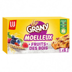 LU - Grany Moelleux Fruits des Bois - boîte de 6 barres - 192 g Sonico.fr