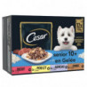 CESAR - Senior en gelée Pâté pour chien au buf poulet agneau dinde - boite de 12 sachets de 100 g Sonico.fr