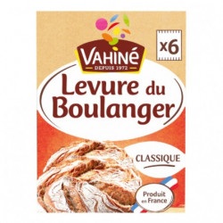 VAHINE - Levure du boulanger traditionnelle - paquet de 6 sachets de 8 g Sonico.fr