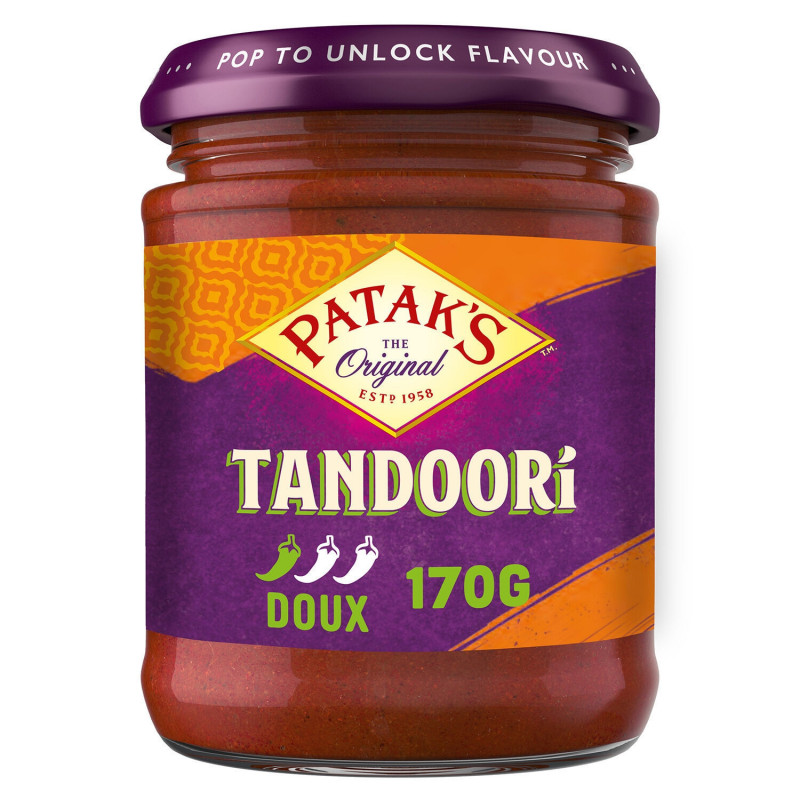 PATAKS - Pate Curry Tandoori - pot de 170 g Sonico.fr