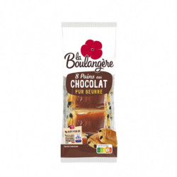 LA BOULANGERE - Pain au chocolat pur beurre - sachet de 400 g Sonico.fr