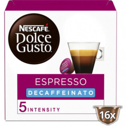 DOLCE GUSTO - Espresso Decaffeinato Intensité 5 Café capsules Compatible Dolce Gusto - boîte de 16 capsules Sonico.fr