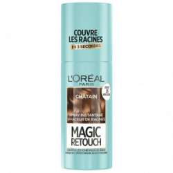 L'OREAL - Spray Instantané Correcteur de Racines et Cheveux Blancs Magic Retouch Châtain - spray de 75 ml Sonico.fr