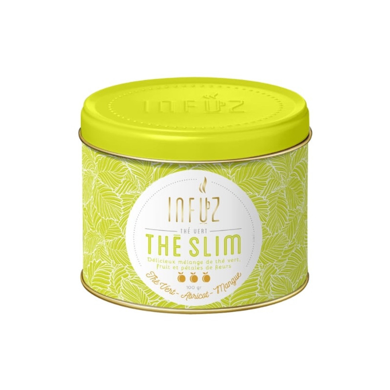 INFUZ - Thé vert Abricot Mangue - boite de 100 g Sonico.fr