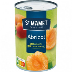 ST MAMET - Fruits au sirop abricots - boite de 235 g net égoutté Sonico.fr
