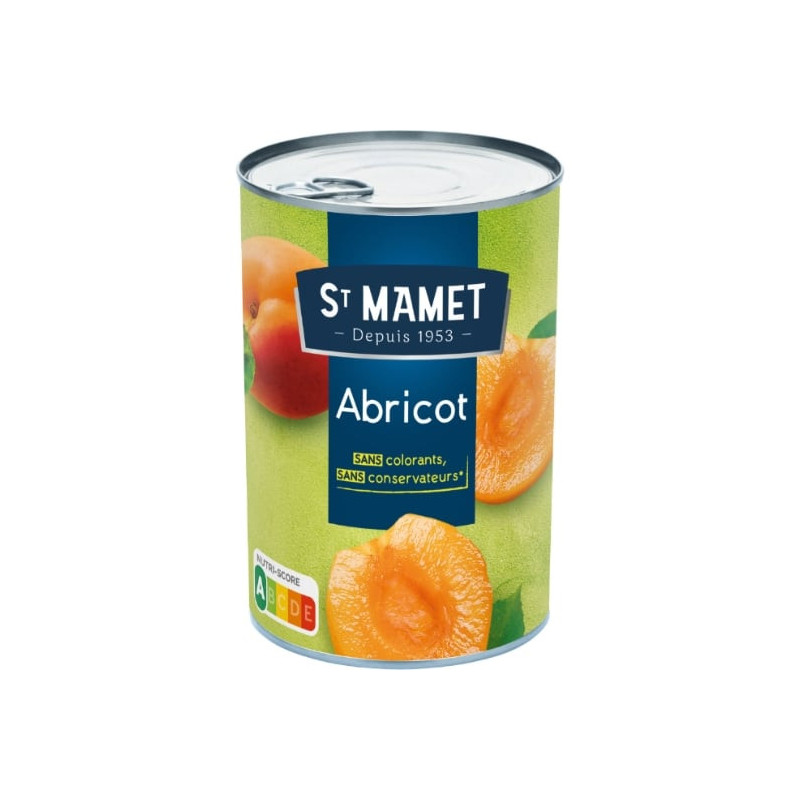 ST MAMET - Fruits au sirop abricots - boite de 235 g net égoutté Sonico.fr