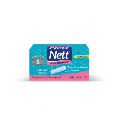 NETT - Tampons Hygiénique Mini ProComfort - boîte de 24 tampons Sonico.fr