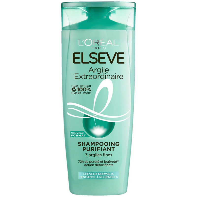 ELSEVE - Shampooing Argile Extraordinaire -  flacon de 300 ml Sonico.fr