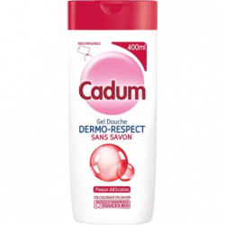 CADUM - Dermo Respect Gel douche huile amandes douces bio - flacon de 400 ml Sonico.fr