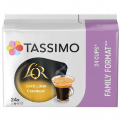 TASSIMO - L'or café Long Classique - paquet de 24 dosettes Sonico.fr