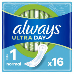 ALWAYS - Ultra Serviettes hygiéniques Normal Taille 1 - 16 serviettes Sonico.fr