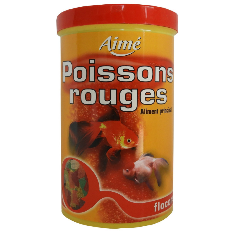 AIME - Flocons pour poissons rouges -  pot de 1 l Sonico.fr