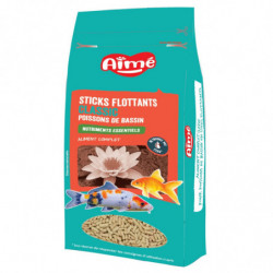 AIME - Sticks flottants Classic Aliment complet pour poisson de bassin - paquet de 180 g Sonico.fr