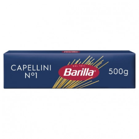 BARILLA - Pâtes Capellini n°1 - paquet de 500 g Sonico.fr