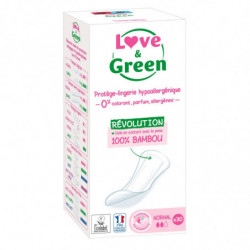 LOVE GREEN - Protège-slips Anti-Irritation Normal - paquet de 30 protège-slips Sonico.fr