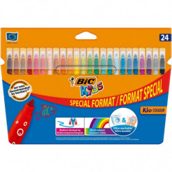 BIC Kids - Feutres de coloriage - boite de 24 feutres Sonico.fr