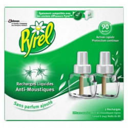 PYREL - Anti-Moustique liquide - paquet de 2 recharges de 27 ml Sonico.fr