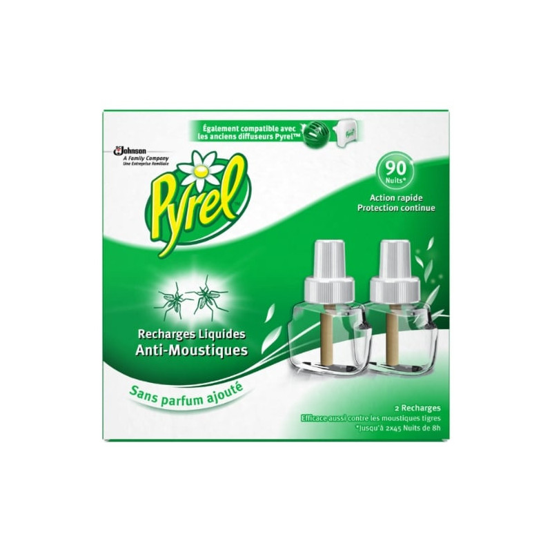 PYREL - Anti-Moustique liquide - paquet de 2 recharges de 27 ml Sonico.fr