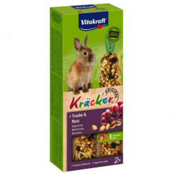 VITAKRAFT - Kräcker Raisin Noix Friandises pour Lapins Nains - boite de 2 barres Sonico.fr
